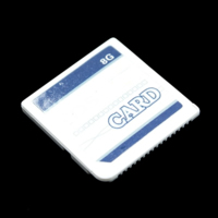 white flash card